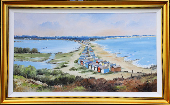 Hengistbury Head with Mudeford Beach Huts