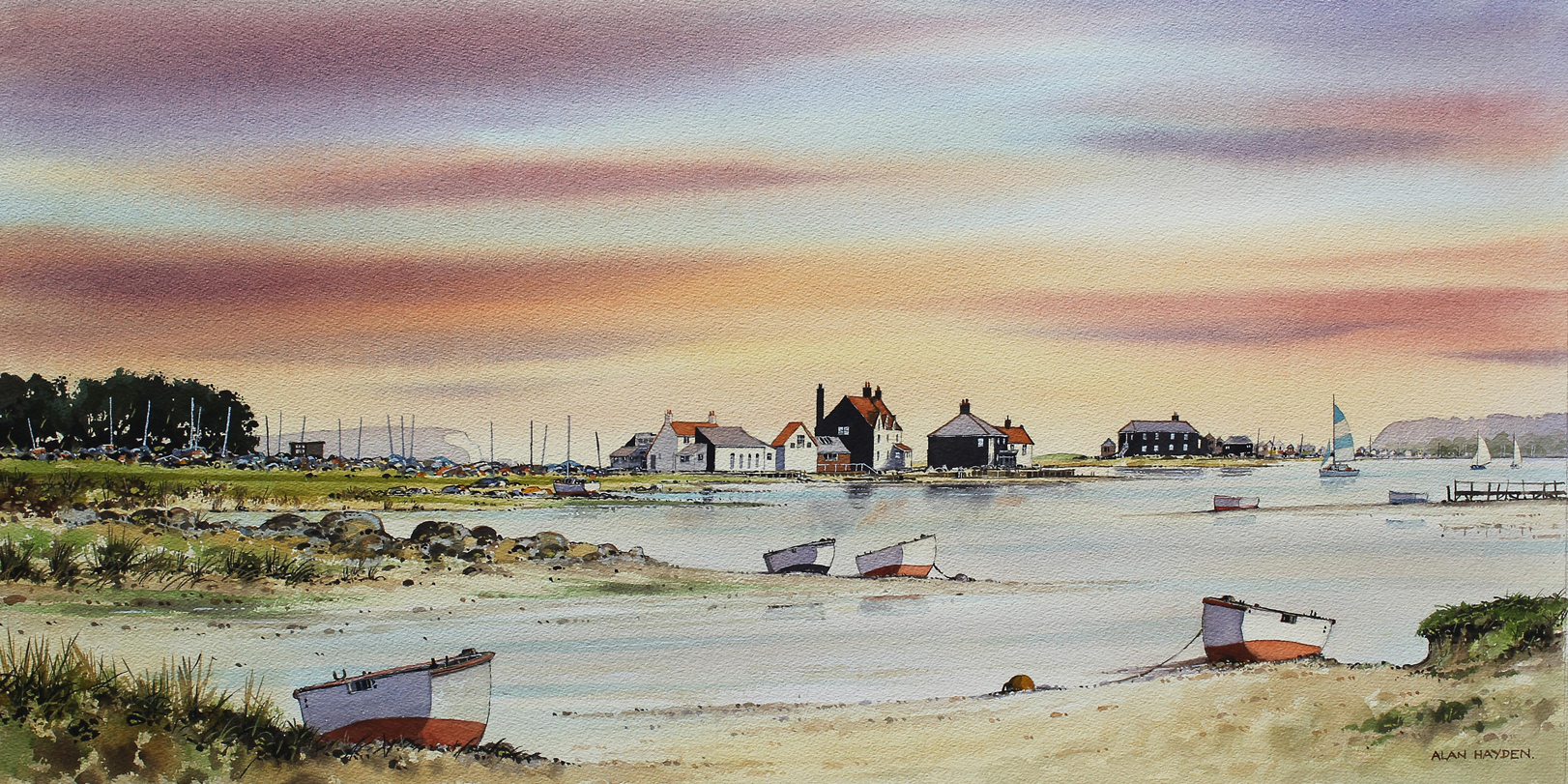 Mudeford Quay Sunset Alan Hayden